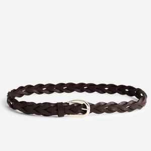 NWT Madewell Braided Belt, Dark Caron, XXS-S